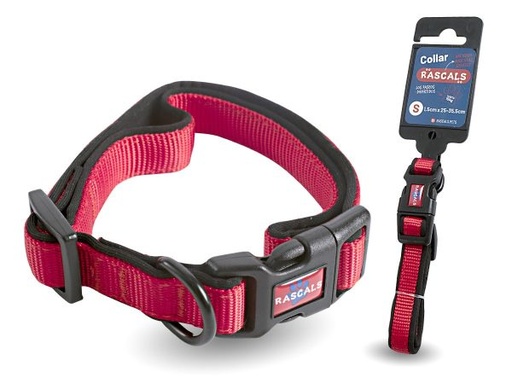 [BZN132] COLLAR ACOLCHONADO ROJO L